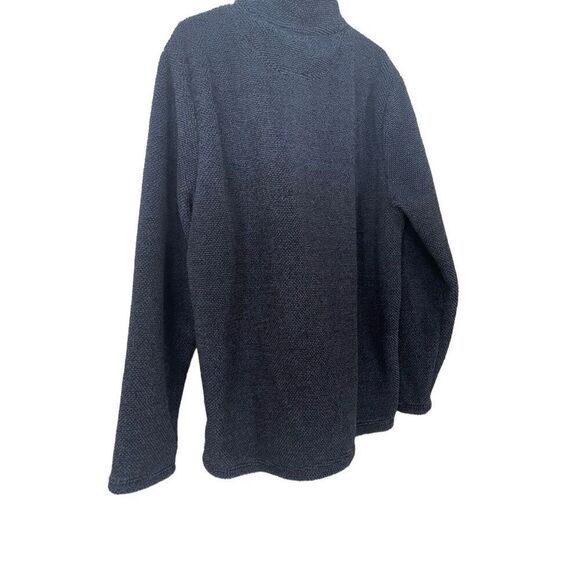 Tellu Ride Clothing Men's Blue Fleece Stand-Up Collar Quarter Zip Sweater XL - Picture 5 of 15